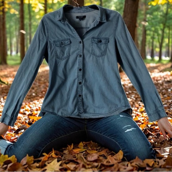 Pre Owned Women’s Old Navy Long Sleeve Shirt Sz Med Casual Style And Comfort - Picture 1 of 10
